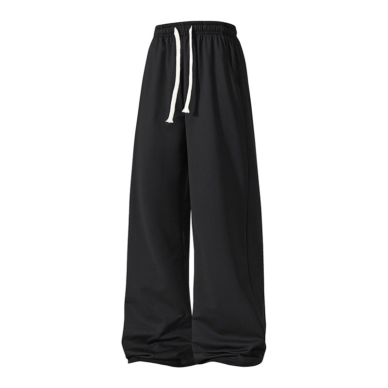 Women's ultra-wide Palazzo sweatpants with elastic comfort waistband and drawstring Mune Fashion