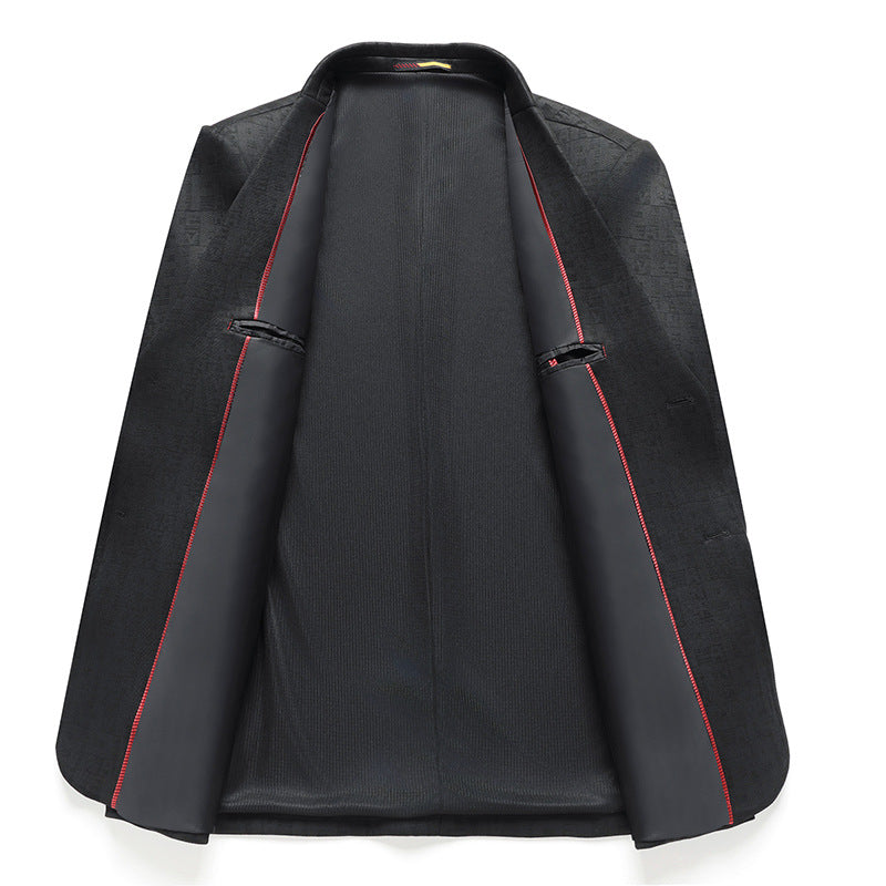 Men's blazer with subtle jacquard structure and unlined interior processing Mune Fashion