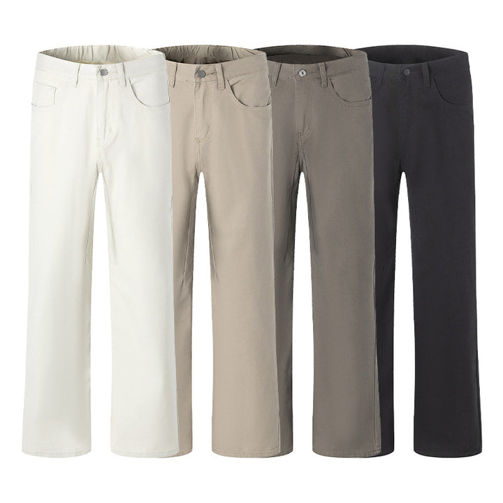 Unisex Wide cut chino pants with a low crotch and casual waistband Mune Fashion