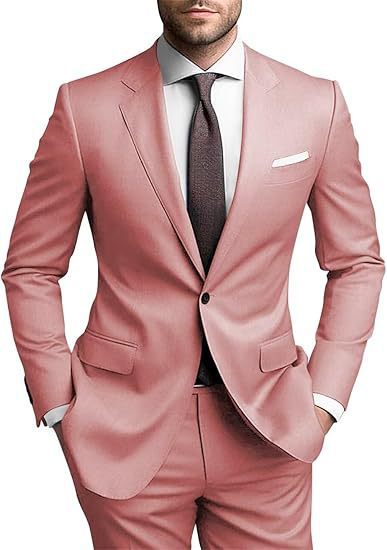 Men's tailored single-button suit set with slim silhouette and stretch comfort Mune Fashion