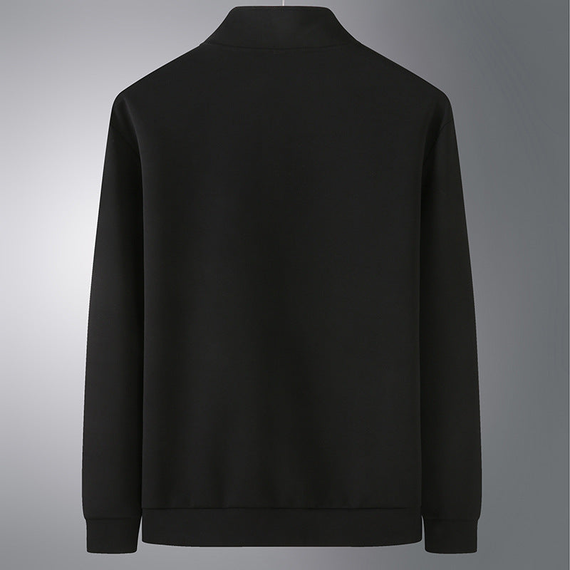 Men's sporty windproof training jacket with stand-up collar and concealed zipper Mune Fashion