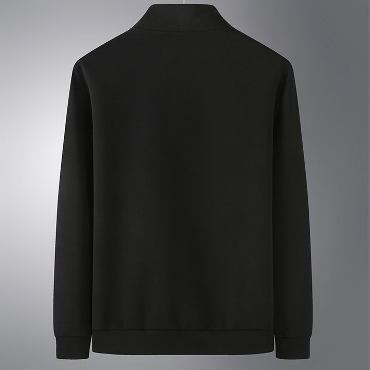 Men's sporty windproof training jacket with stand-up collar and concealed zipper Mune Fashion