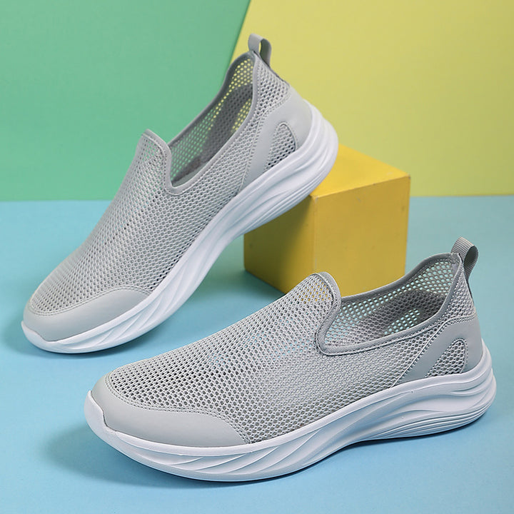 Men's breathable mesh sports shoe with slip-on design and shock-absorbing sole Mune Fashion