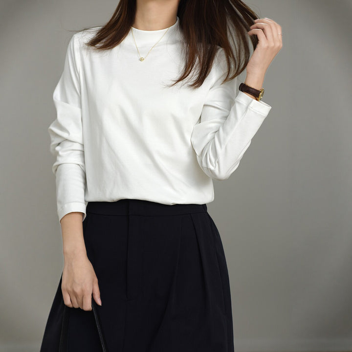 Women High Quality Long Sleeve T-Shirt Mune Fashion