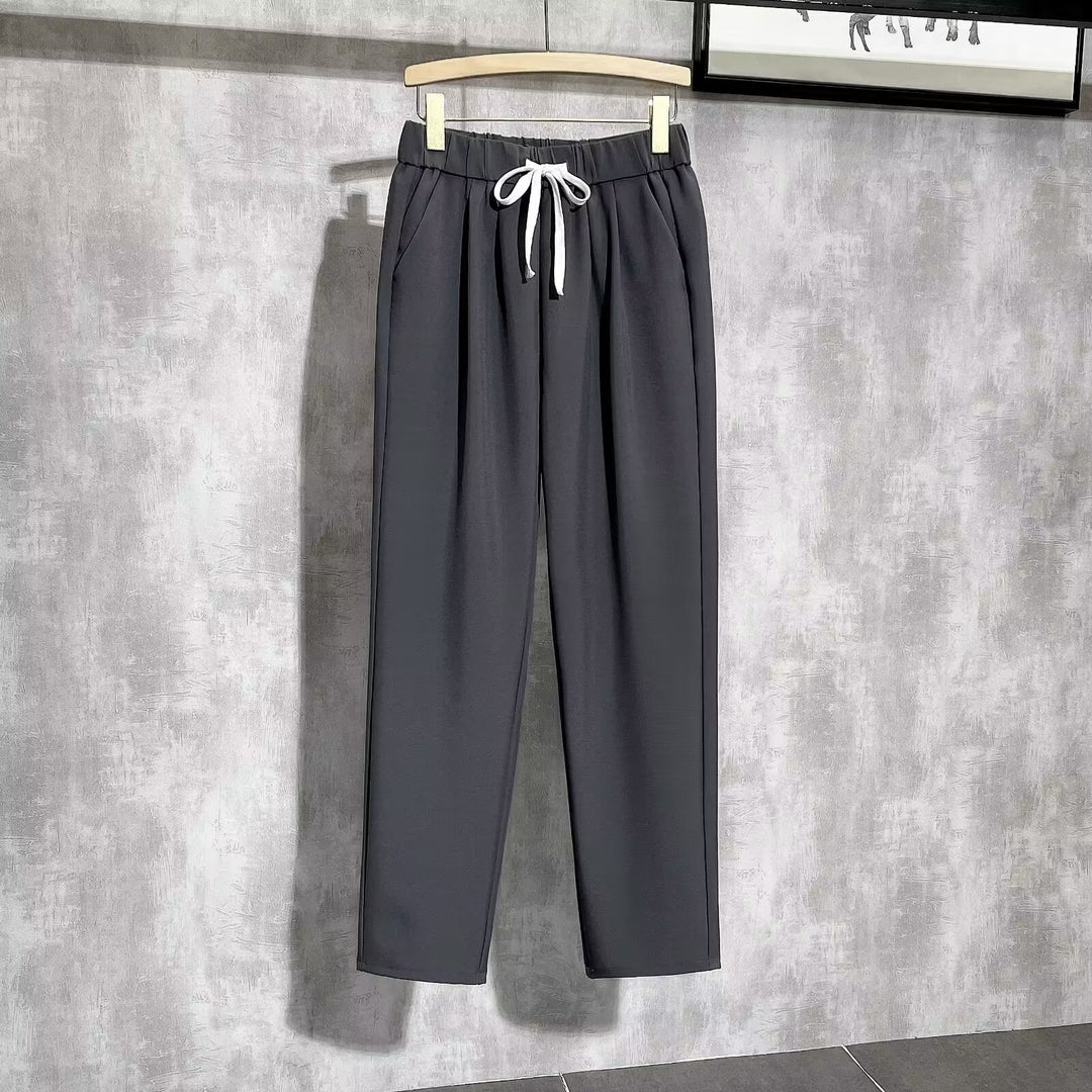 Women Comfortable Jogging Pants with Adjustable Waist Mune Fashion