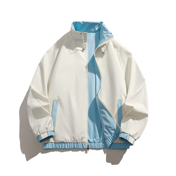 Men's sporty transitional jacket with high collar Mune Fashion