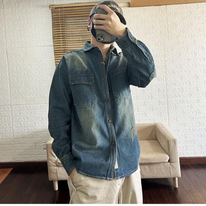 Men's Denim Overshirt Mune Fashion