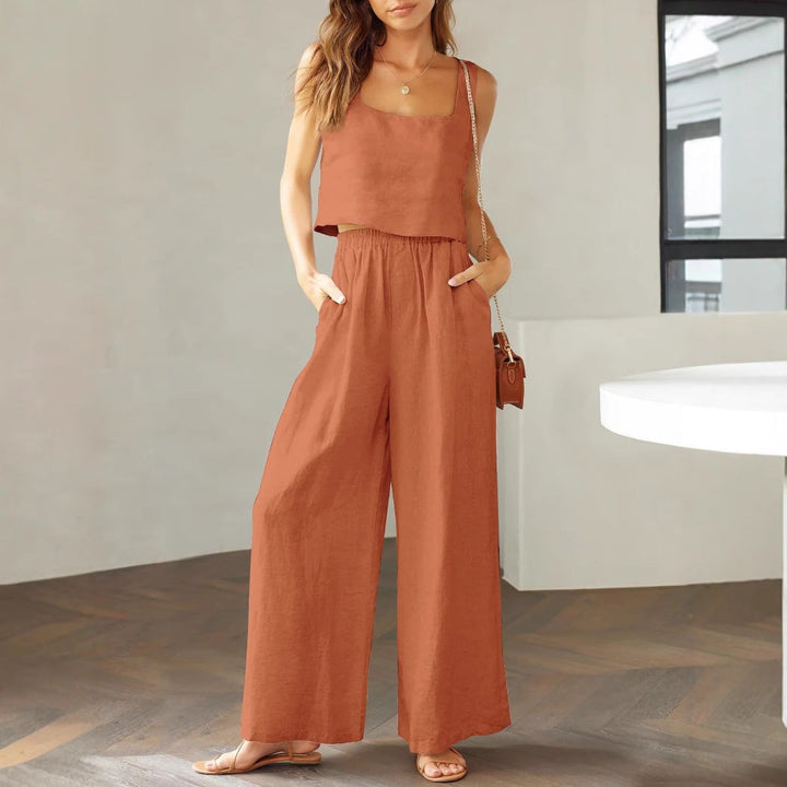 Women's airy two-piece ensemble with a loose fit Mune Fashion