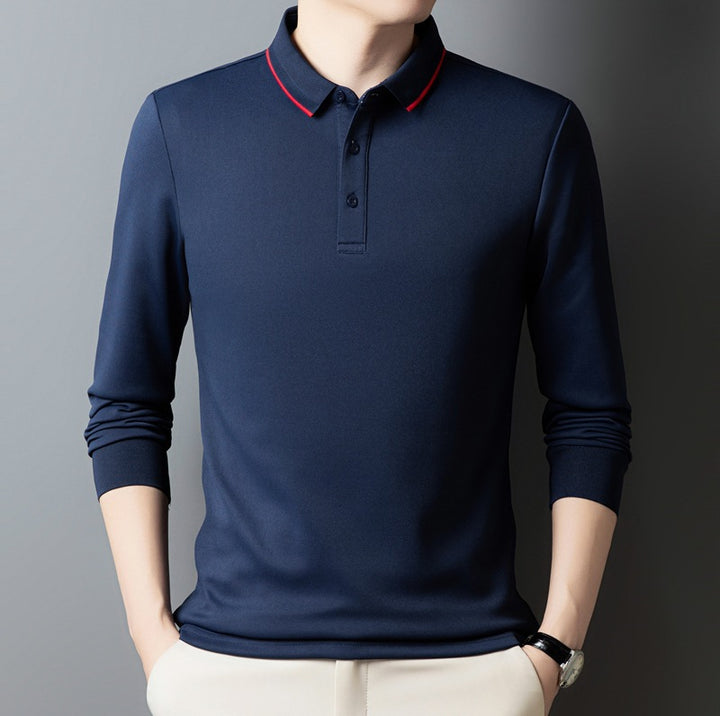 Women's polo shirt with long sleeves and button details Mune Fashion
