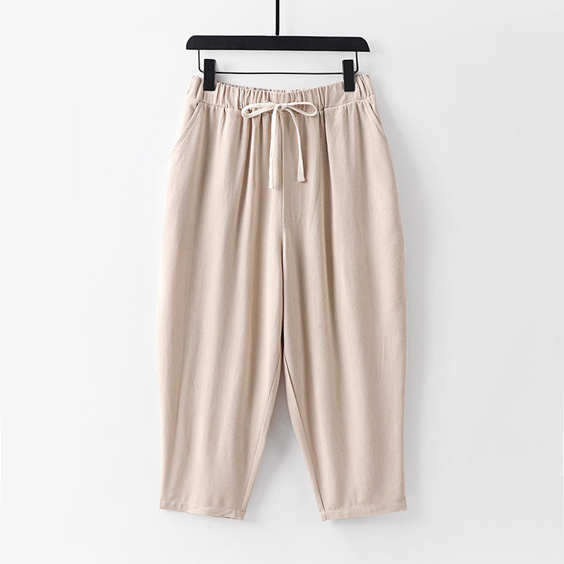 Women Casual Jogging Pants with Drawstring and Wide Leg Mune Fashion