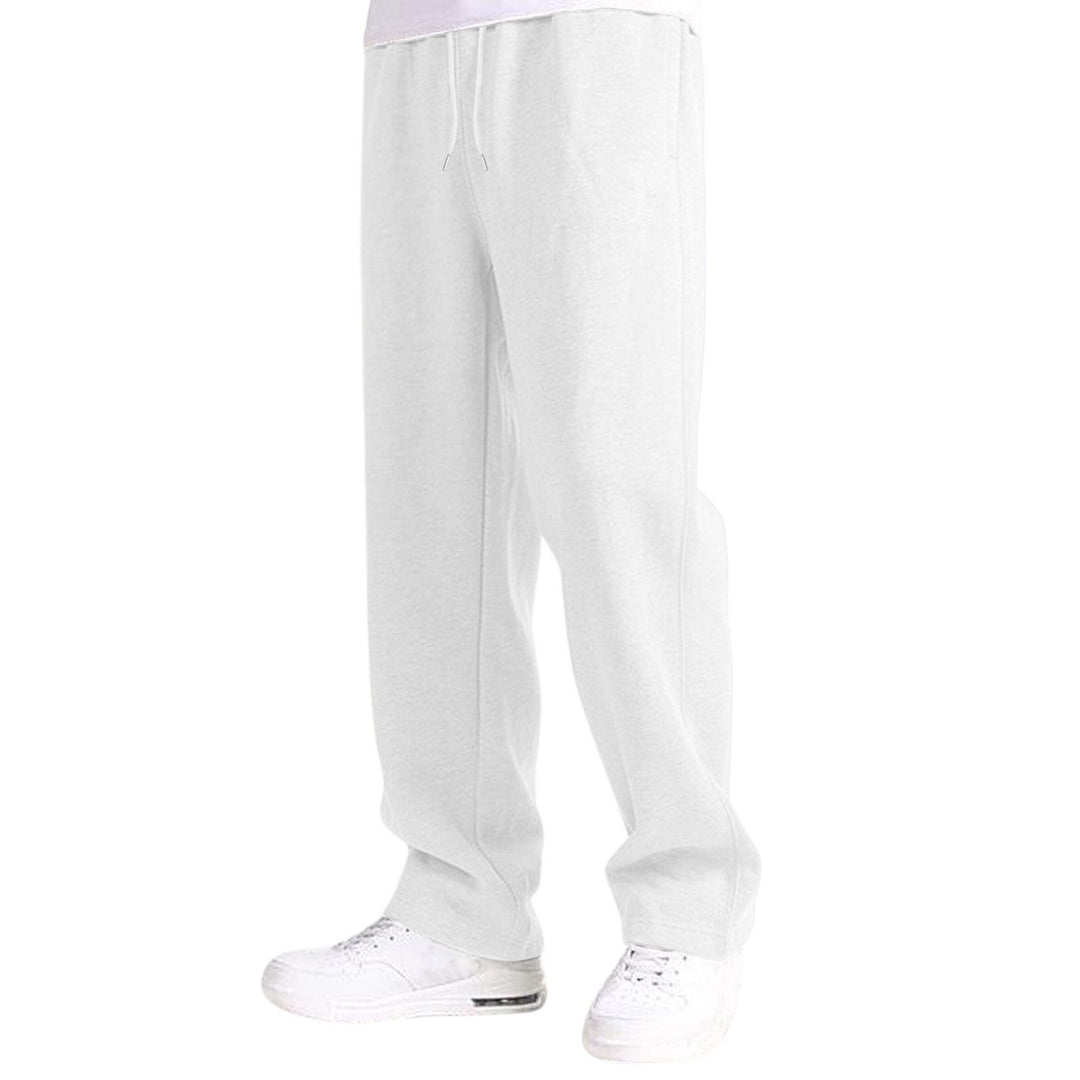Men's nan Relaxed-Fit Sweatpants with straight leg fleece lining and elastic drawstring waistband Mune Fashion