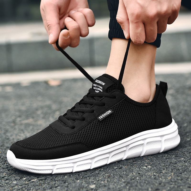 Unisex nan lightweight leisure sneakers with seamless mesh upper and viscoelastic midsole Mune Fashion