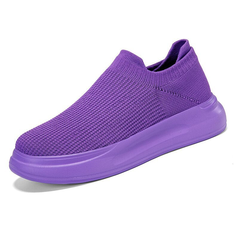 Unisex nan breathable knit casual shoe with sock-like shaft and non-slip sole Mune Fashion