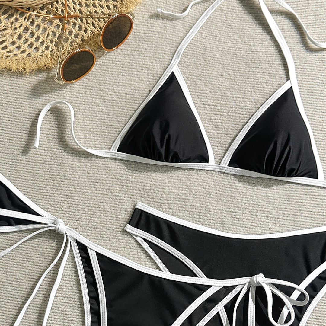 Women's Triangle Bikini with Elegant Ties Mune Fashion
