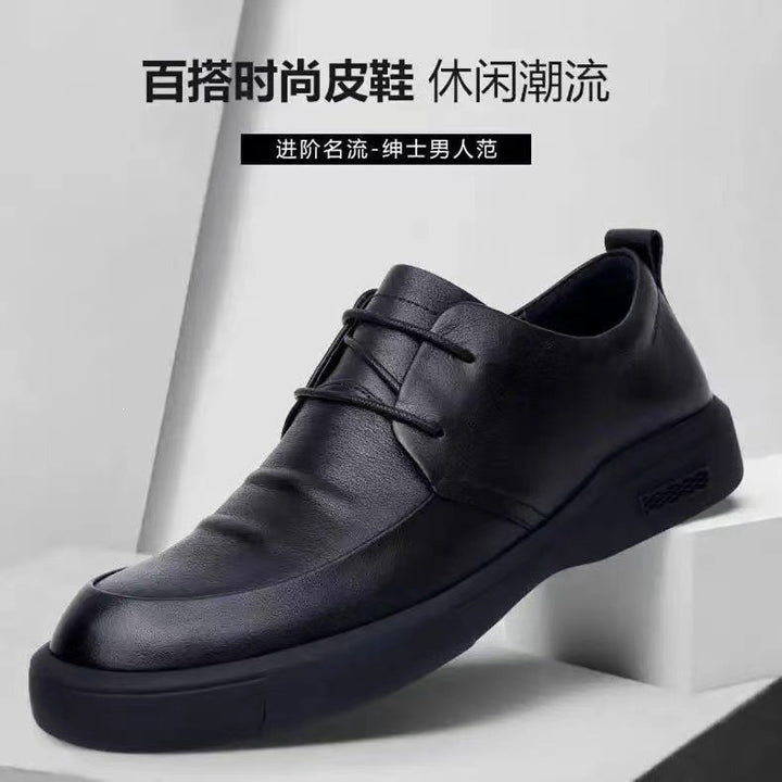 Men's Comfortable Lace-Up Shoes Made of High-Quality Leather Mune Fashion