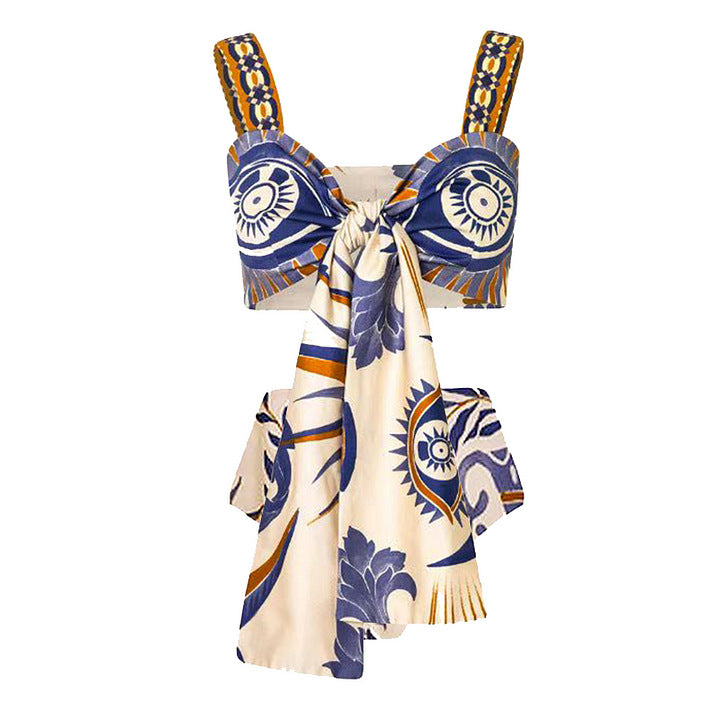 Women Crop Top and Maxi Skirt Set Mune Fashion