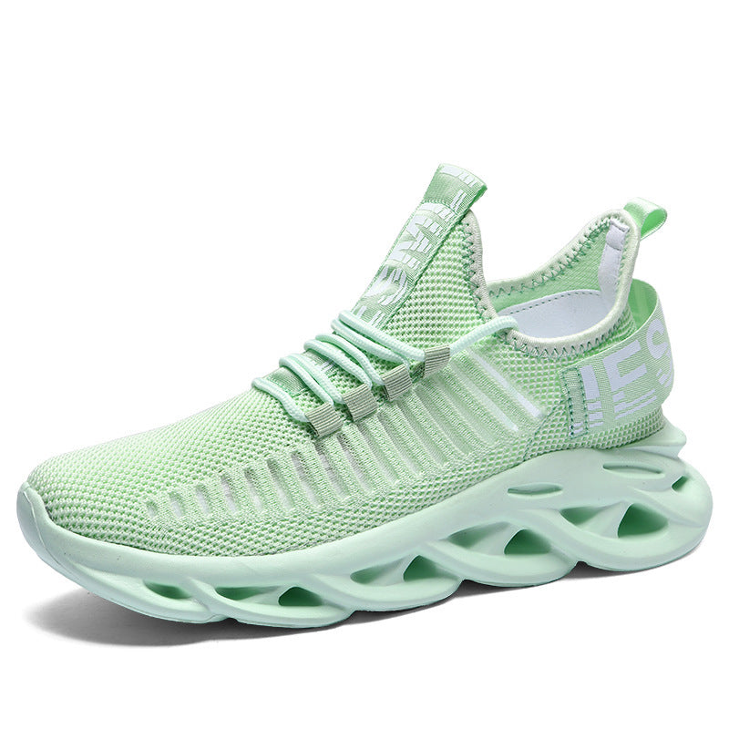 Unisex nan breathable ultra-light knit sneakers with cushioning hollow sole Mune Fashion
