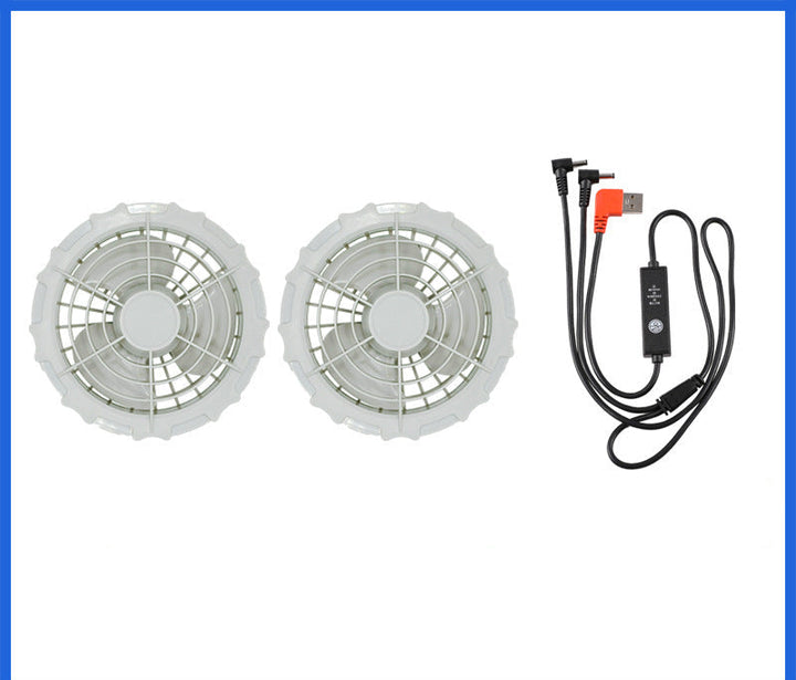 Unisex nan twelve-volt replacement fan double set with Y connection cable for cooling jacket Mune Fashion
