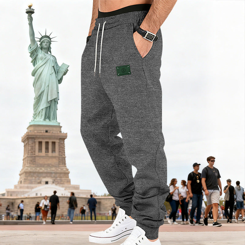 Men's Slim-Fit Sweat Jogger with elastic waistband, drawstring, and ribbed cuffs