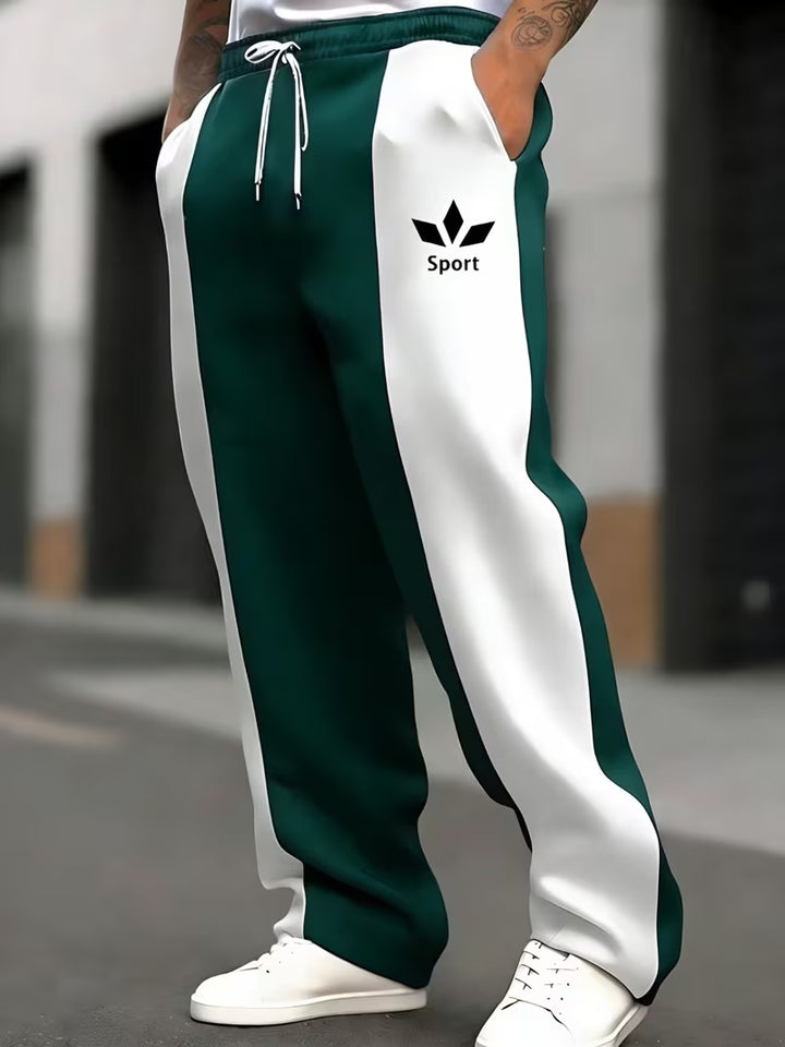 Men's sporty joggers with side stripes Mune Fashion