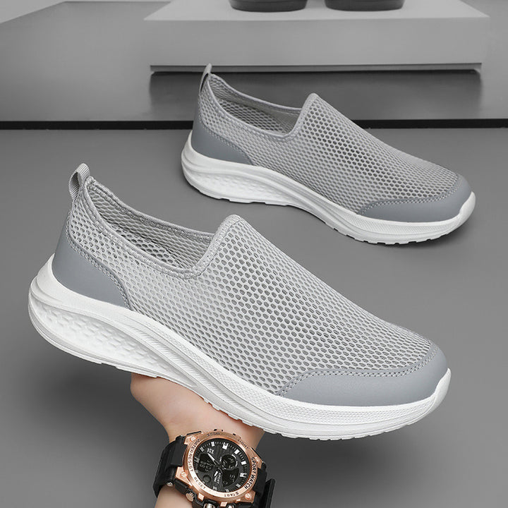 Unisex nan lighter slip-on sneaker with three-dimensional mesh structure, ergonomic cushioning and heel tab Mune Fashion