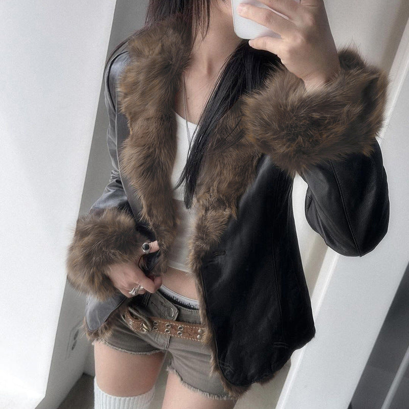 Women nan tailored bomber jacket with wide ribbed waistband, two slanted pockets and decorative zipper details Mune Fashion