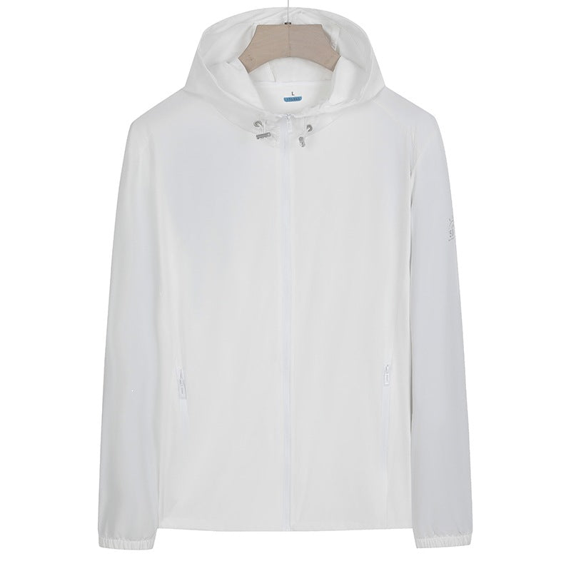 Unisex Lightweight wind and water-repellent hooded transitional jacket with full zipper, zippered pockets & elastic cuffs Mune Fashion