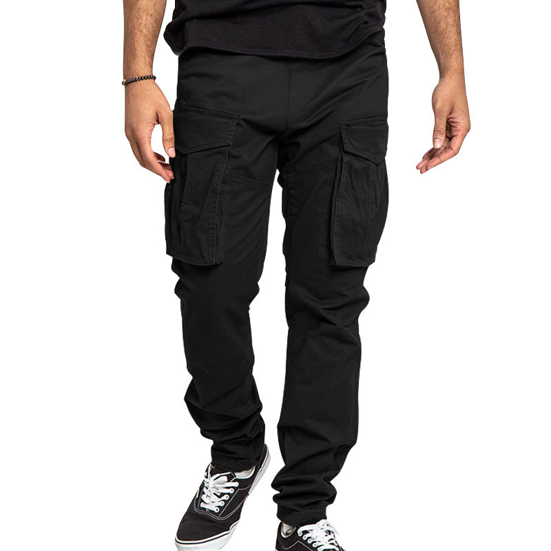 Men's utilitarian cargo pants with extra large flap pockets, tapered leg and reinforced seams Mune Fashion