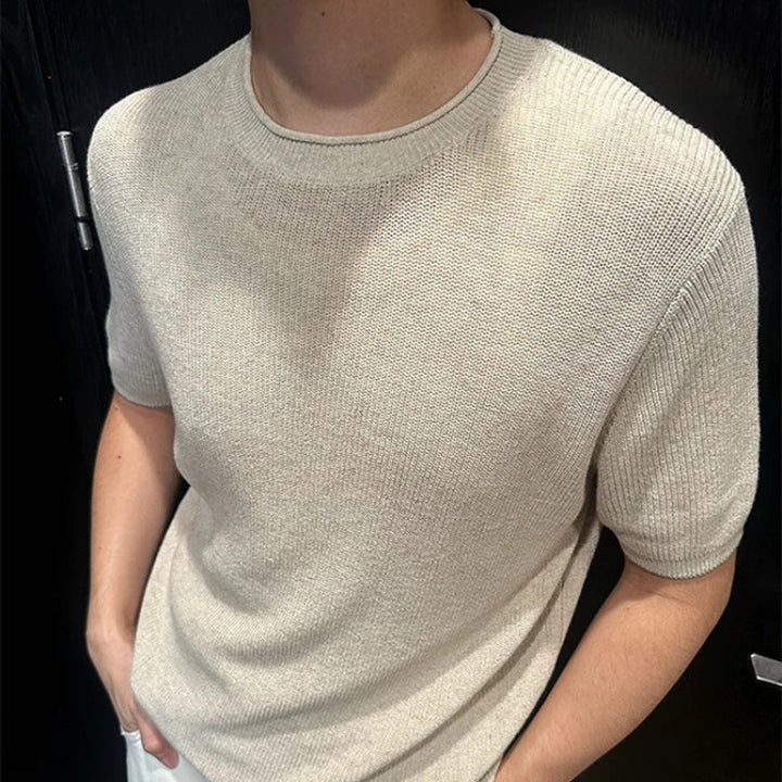 Men's Short Sleeve Knit Top Mune Fashion