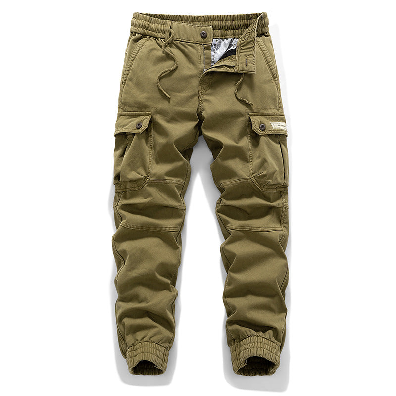 Men's Tactical Cargo Jogger with Stretch Insert, Drawstring Waistband and Flap Pockets Mune Fashion