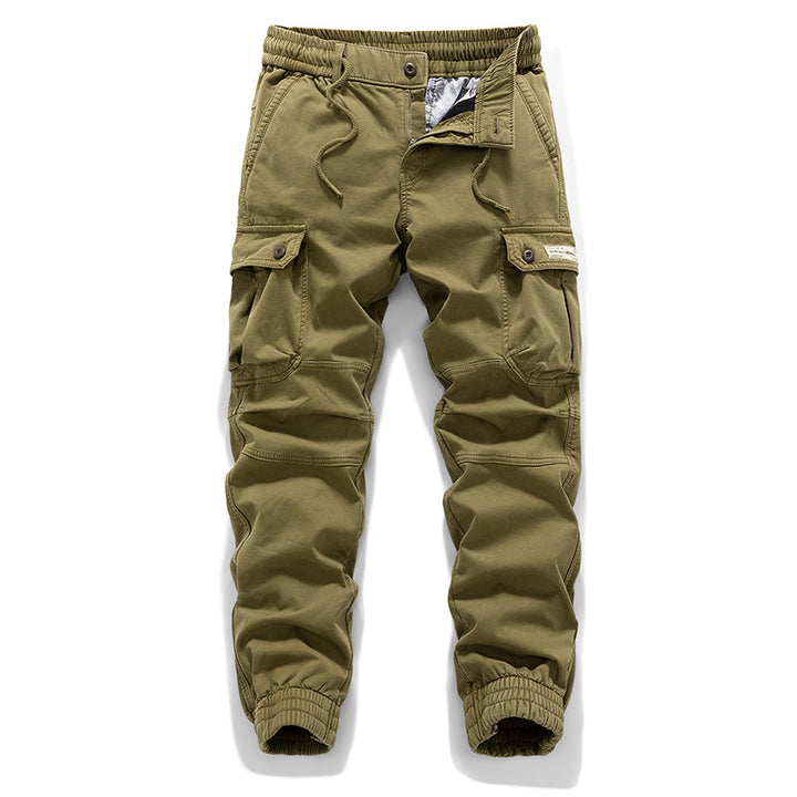 Men's Tactical Cargo Jogger with Stretch Insert, Drawstring Waistband and Flap Pockets Mune Fashion