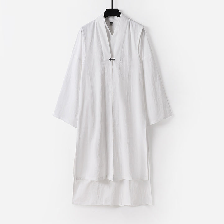 Unisex Longer Oversized Kimono Coat with discreet toggle closure and wide silhouette Mune Fashion
