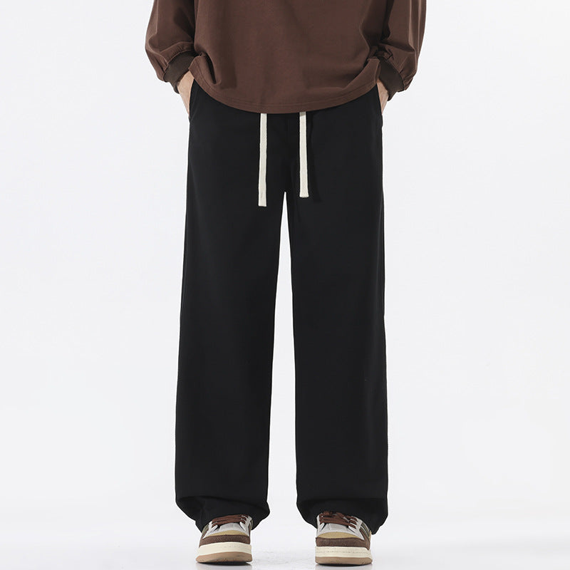 Men's loose comfort-fit cotton blend joggers with drawstring Mune Fashion
