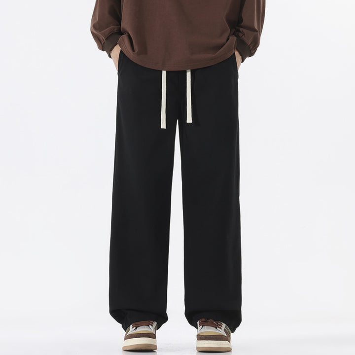 Men's loose comfort-fit cotton blend joggers with drawstring Mune Fashion