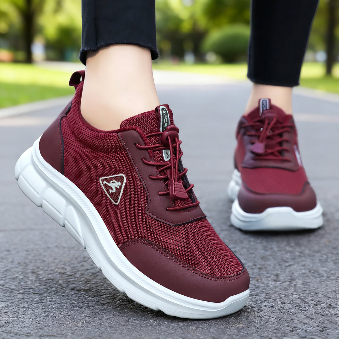 Men's robust chunky sneaker with breathable mesh, quick lacing cord, and shock-absorbing EVA platform sole Mune Fashion