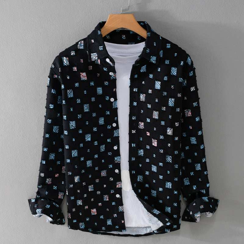 Unisex Lightweight Structured Shirt with Square Cut-Outs and Oversized Fit Mune Fashion