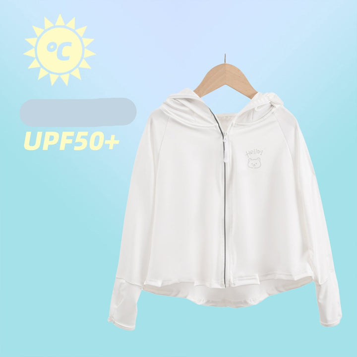 Women Lightweight Sports Jacket with Hood and Playful Animal Design Mune Fashion