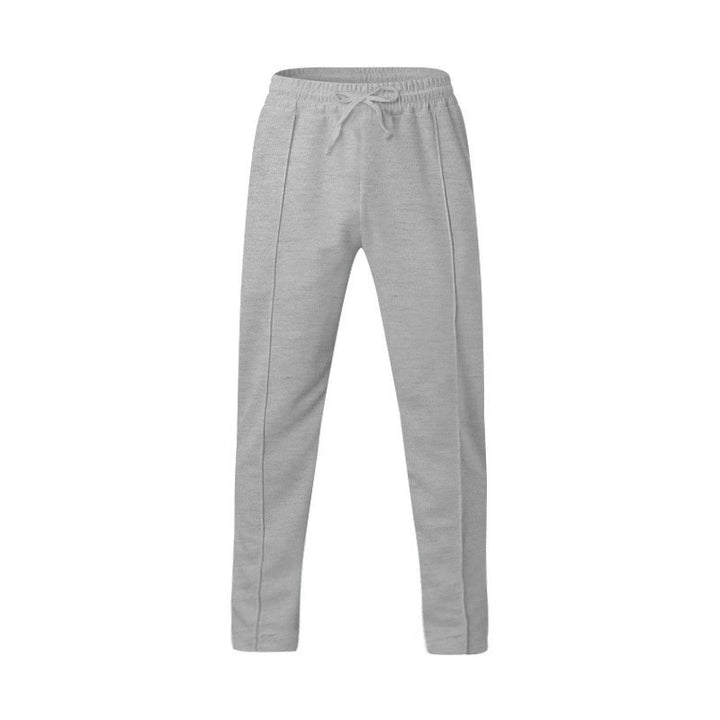 Men's narrow-cut joggers with drawstring and decorative crease Mune Fashion