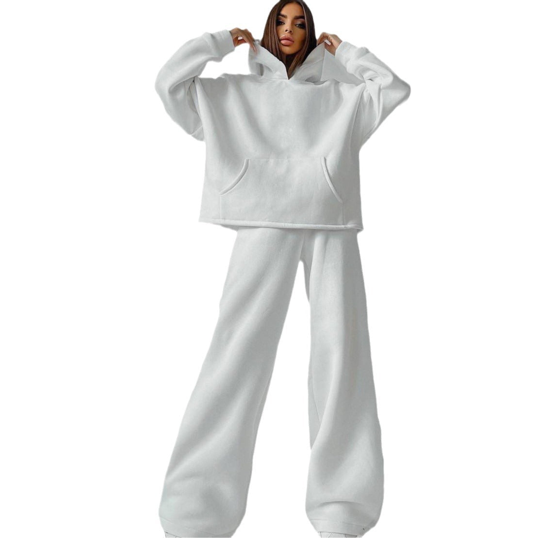 Mune | Women's Casual Oversized Hoodie and Wide Leg Pants Set