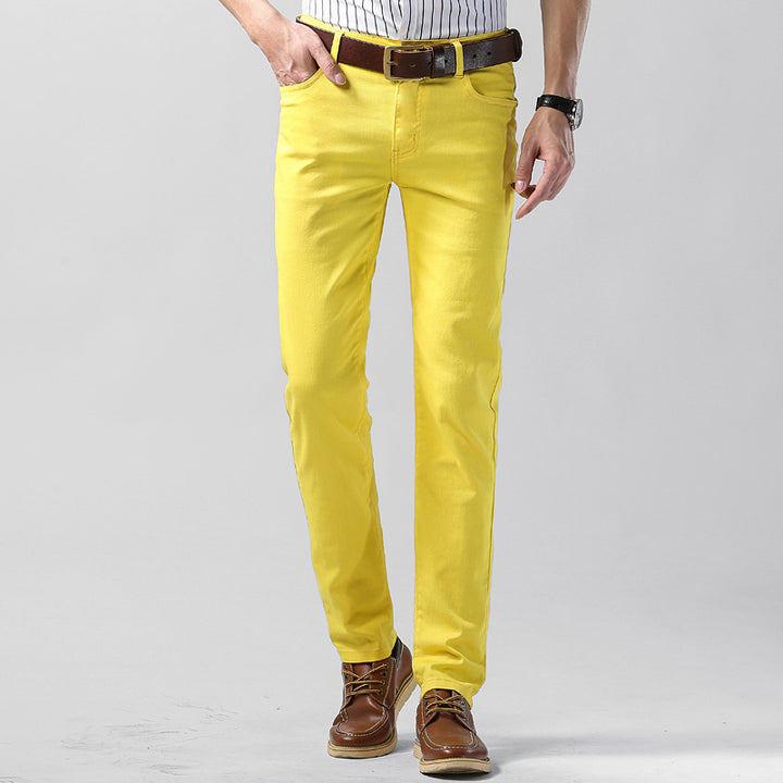 Men's Slim Fit Casual Pants Elastic