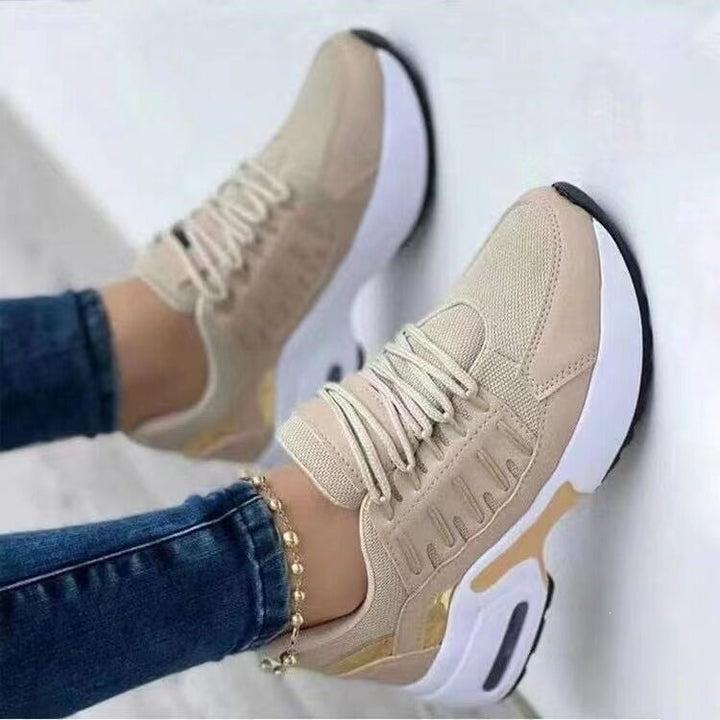 Women's chunky platform sneakers with air-cushioned sole and breathable mesh upper Mune Fashion