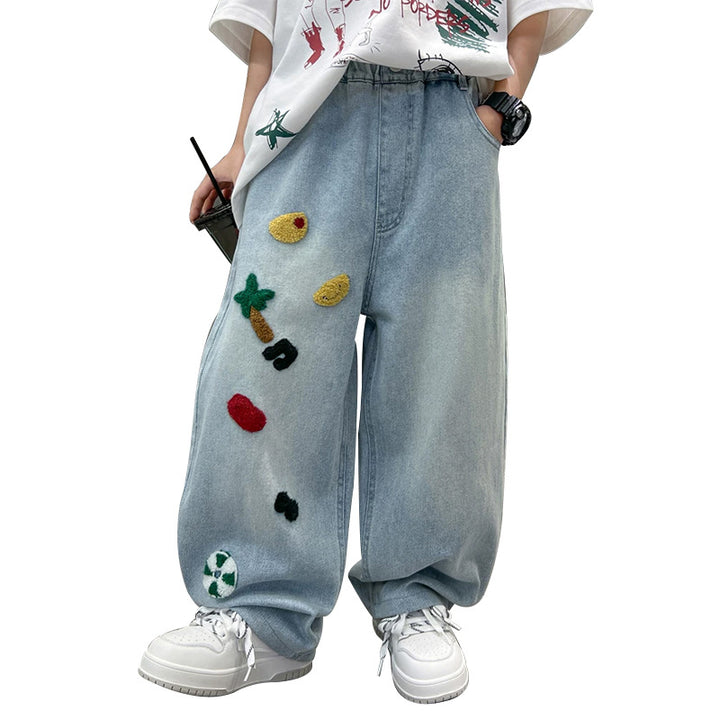 Unisex casual jeans with unique embroidery Mune Fashion