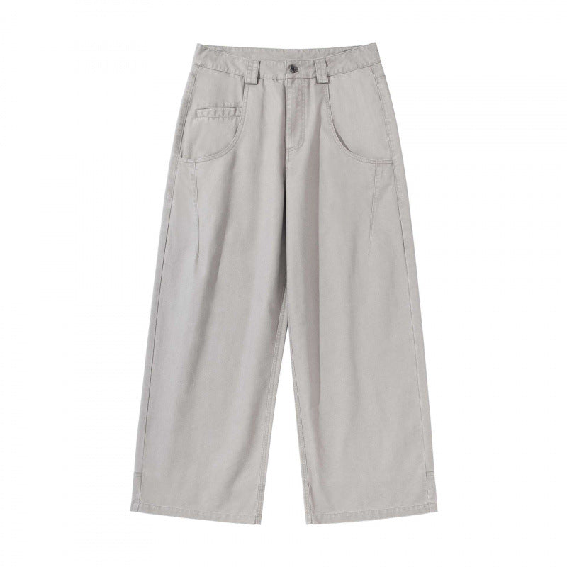 Women Wide Highwaist Culotte Pants with Utility Pockets and Casual Cropped Silhouette Mune Fashion