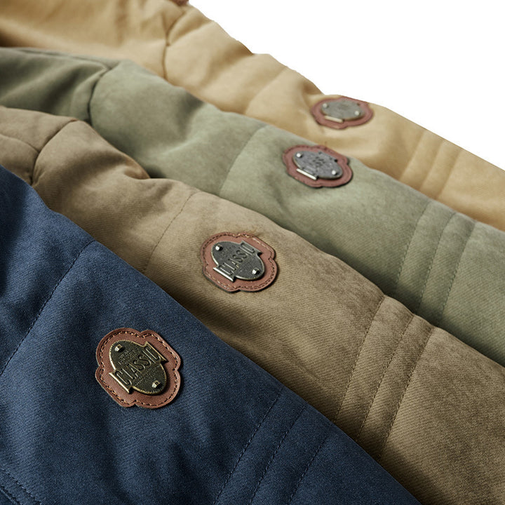 Men's parka with teddy lining and removable inner jacket Mune Fashion