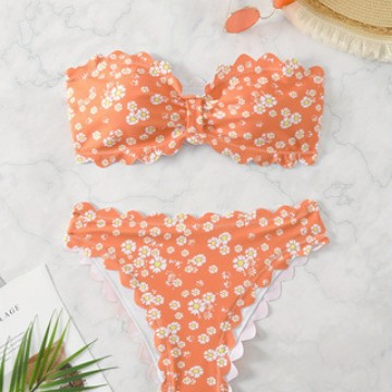 Women's Bikini Set with Floral Pattern Mune Fashion