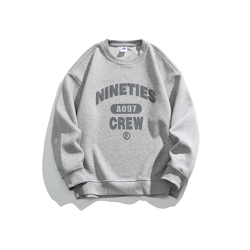 Unisex Oversized Sweatshirt with Round Neck and Distinctive College Print Mune Fashion