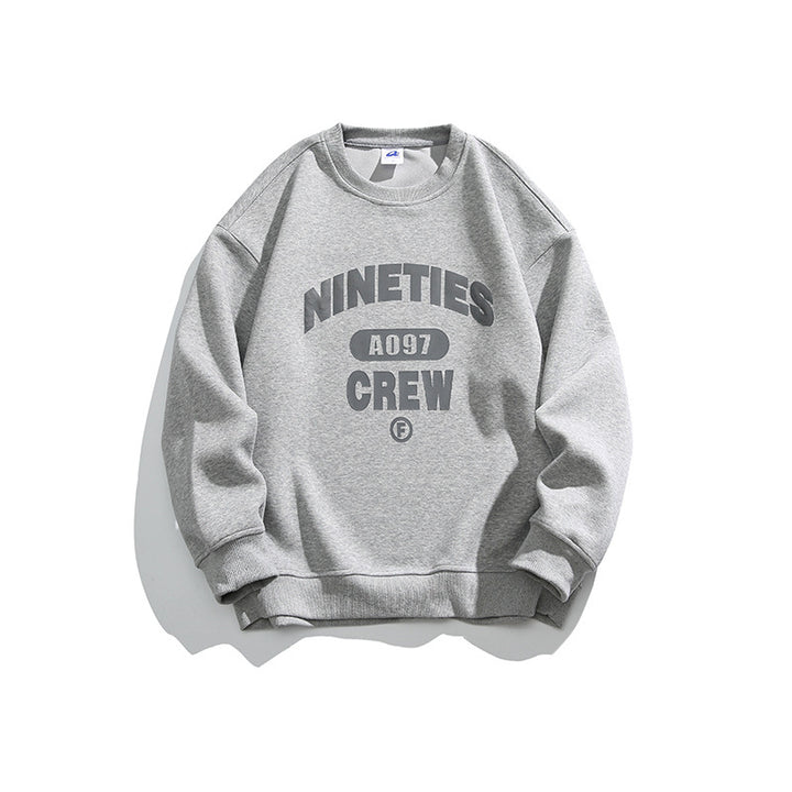 Unisex Oversized Sweatshirt with Round Neck and Distinctive College Print Mune Fashion