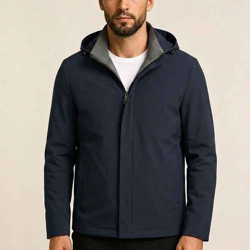 Men's Modern Transition Jacket with High Collar Mune Fashion