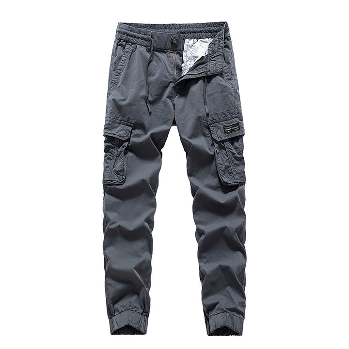Herren Cargo-Jogginghose im Utility‑Stil mit Elastikbund, Tunnelzug und Mehrfach‑Cargotaschen Mune Fashion