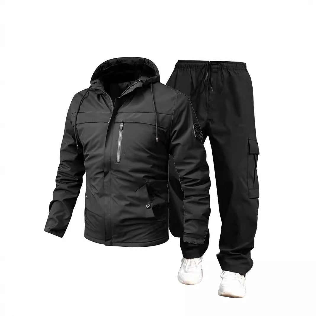 Men's Waterproof Outdoor Jacket and Cargo Pants Mune Fashion